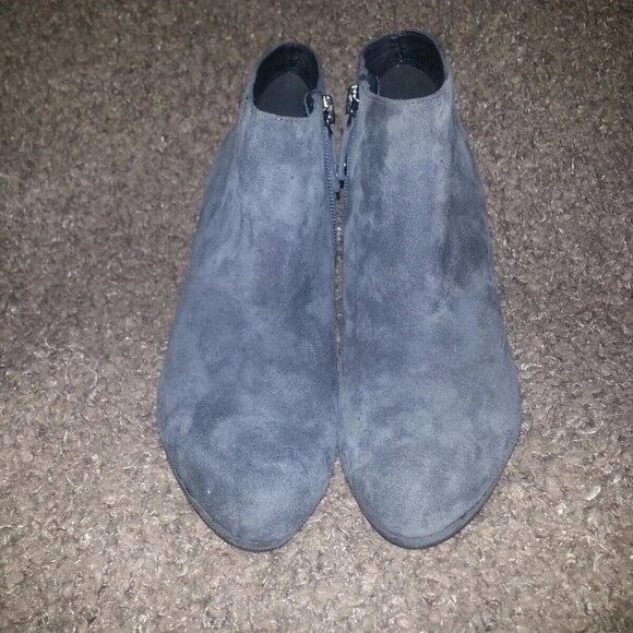 GEOX-RESPIRA-Kali Booties-Dark Grey Goat Suede-SZ 7-37.5-NEAR MINT - Picture 3 of 7